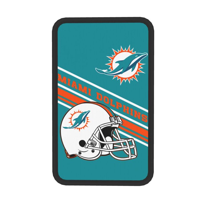 Miami Dolphins Print armrest protective cover car armrest box cushion