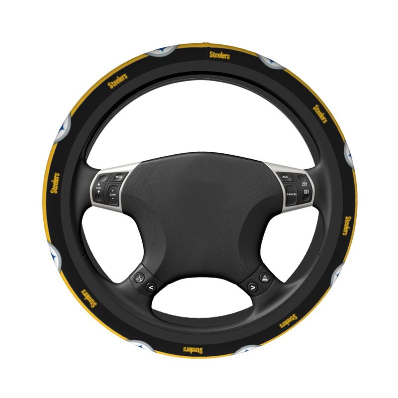 Pittsburgh Steelers Printed breathable elastic steering wheel anti slip cover