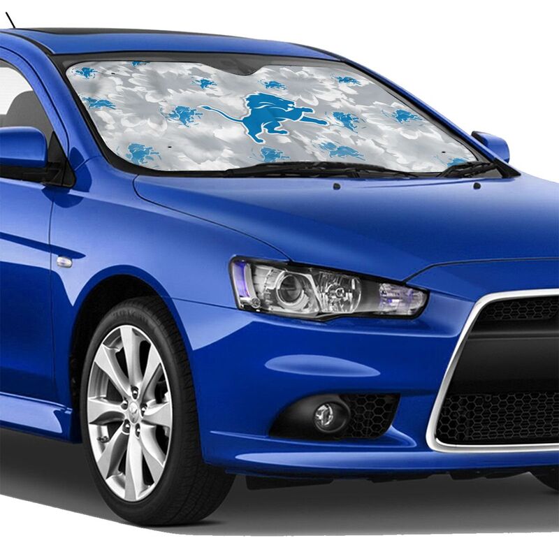 Detroit Lions Printed multi size car front windshield sunshade car windshield sunshade