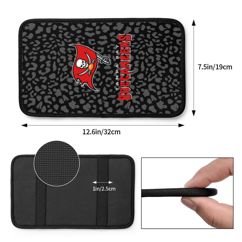 Tampa Bay Buccaneers printed Car handrail box cushion Personalized car armrest cover