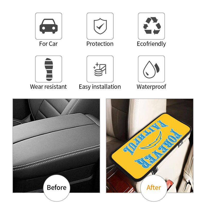 San Diego Chargers Print car armrest box cover armrest protective cover