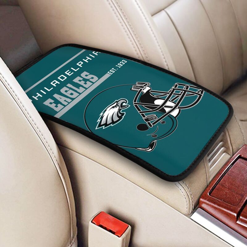 Philadelphia Eagles Print car armrest box cushion armrest protective cover