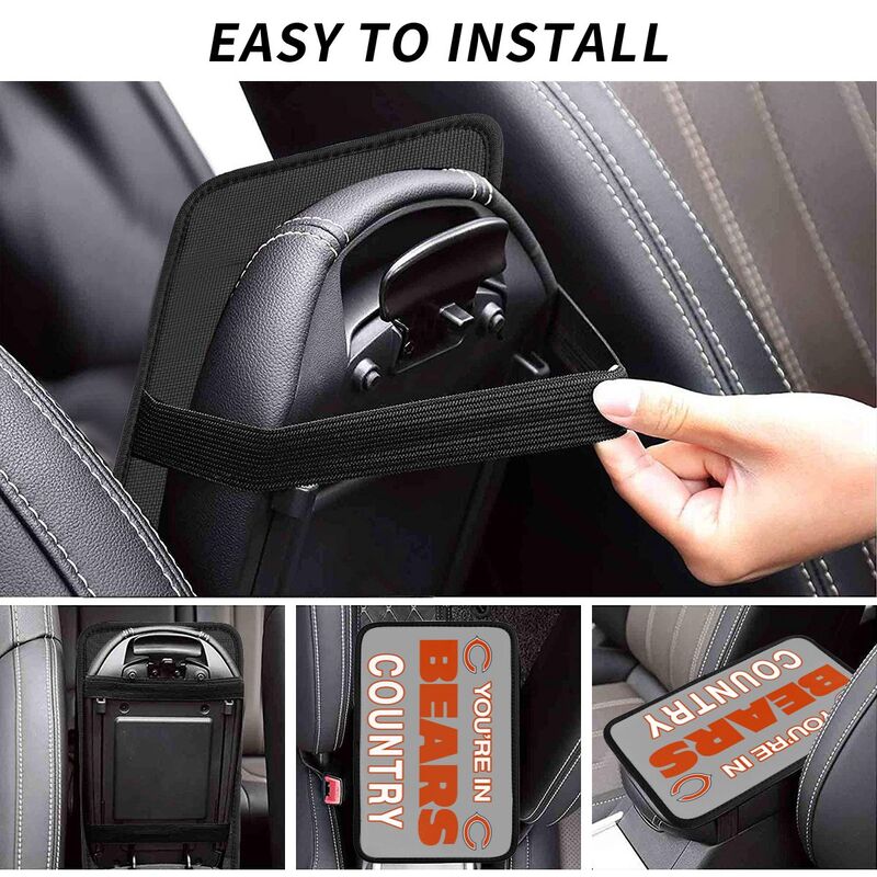Chicago Bears Printed car armrest box pad elbow support pad
