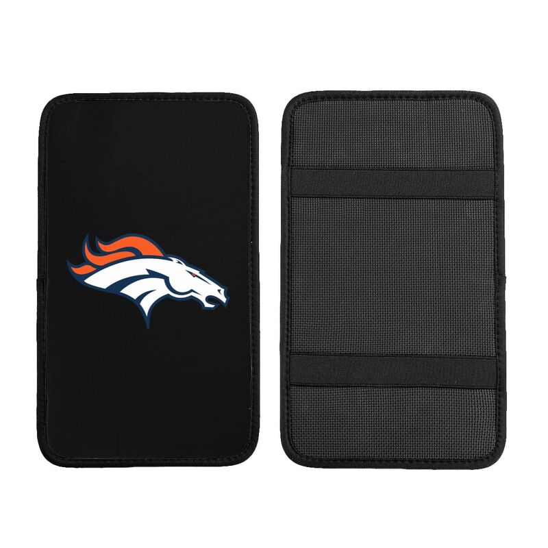 Car armrest box pad Denver Broncos Printed center armrest box pad protective pad
