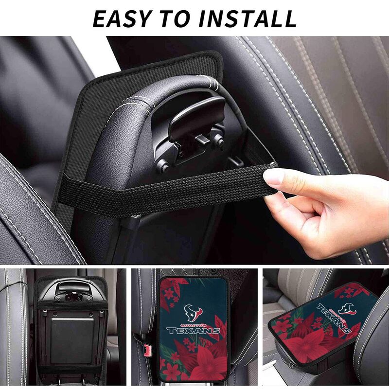 Houston Texans Car armrest box protective cover car center console armrest pad