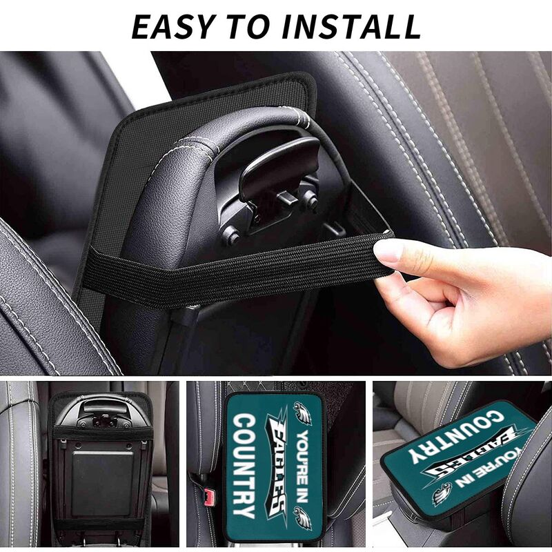 Philadelphia Eagles Printed car armrest box pad elbow support pad