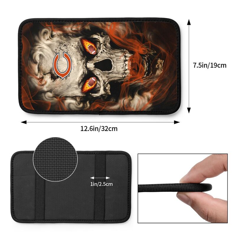 Chicago Bears Printed car armrest box pad elbow support anti slip pad