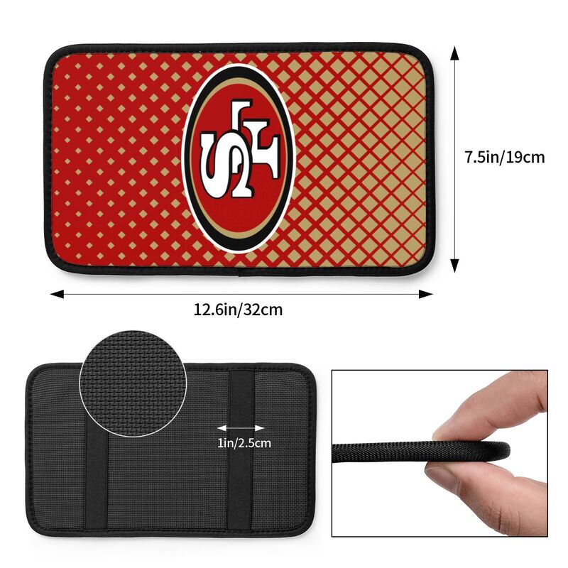San Francisco 49ers Car handrail box cushion Personalized printed car armrest cover