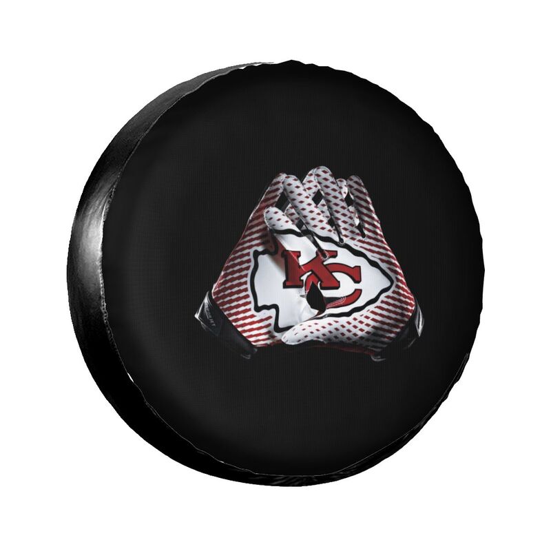 Kansas City Chiefs 7 Printing tire protection cover car sun protection tire protection covers