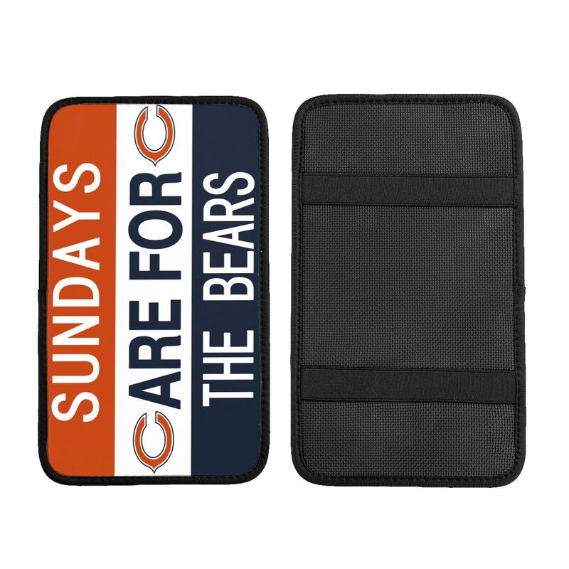 Chicago Bears Personalized printed car armrest cover Car handrail box cushion