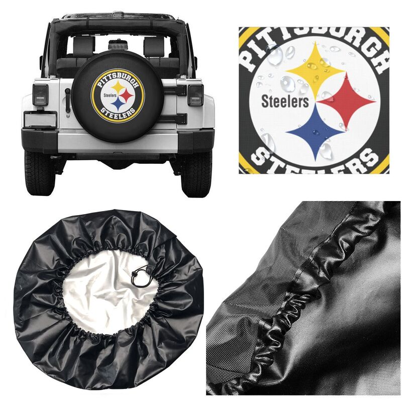 Pittsburgh Steelers 3 Printing tire protection cover car sun protection tire protection covers