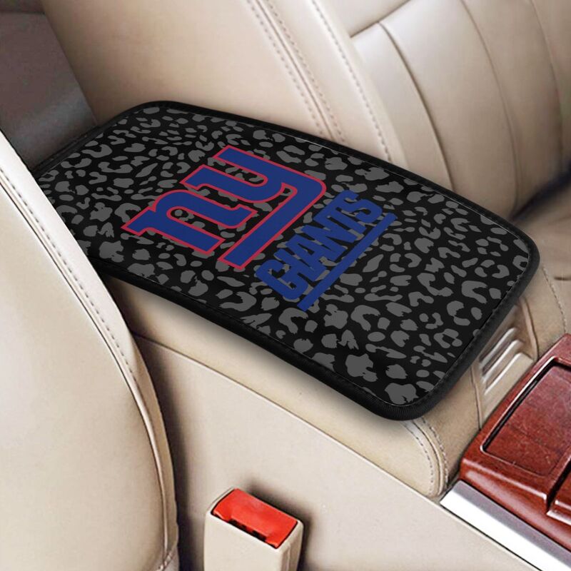New York Giants 2 printed Car handrail box cushion Personalized car armrest cover