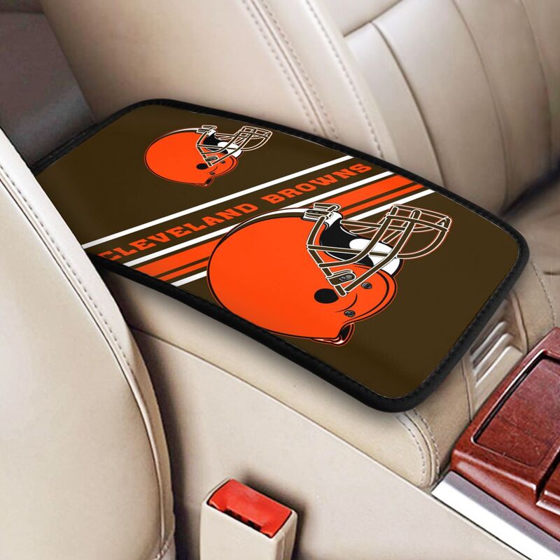 Cleveland Browns Print armrest protective cover car armrest box cushion
