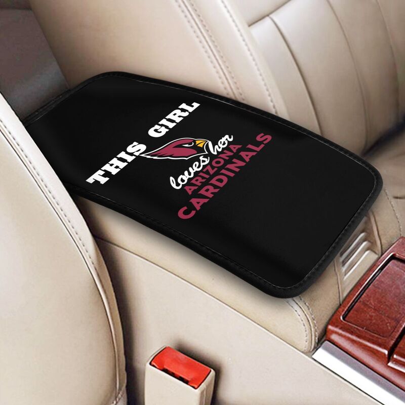 Arizona Cardinals Printing car center console pad car armrest protective cover