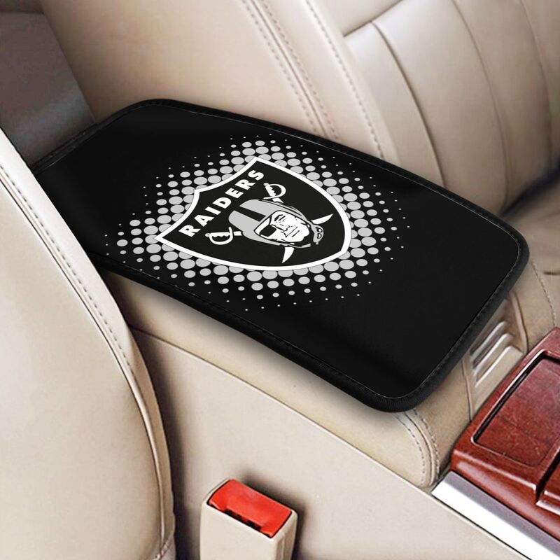 Las Vegas Raiders Printed car armrest box cushion armrest protective cover