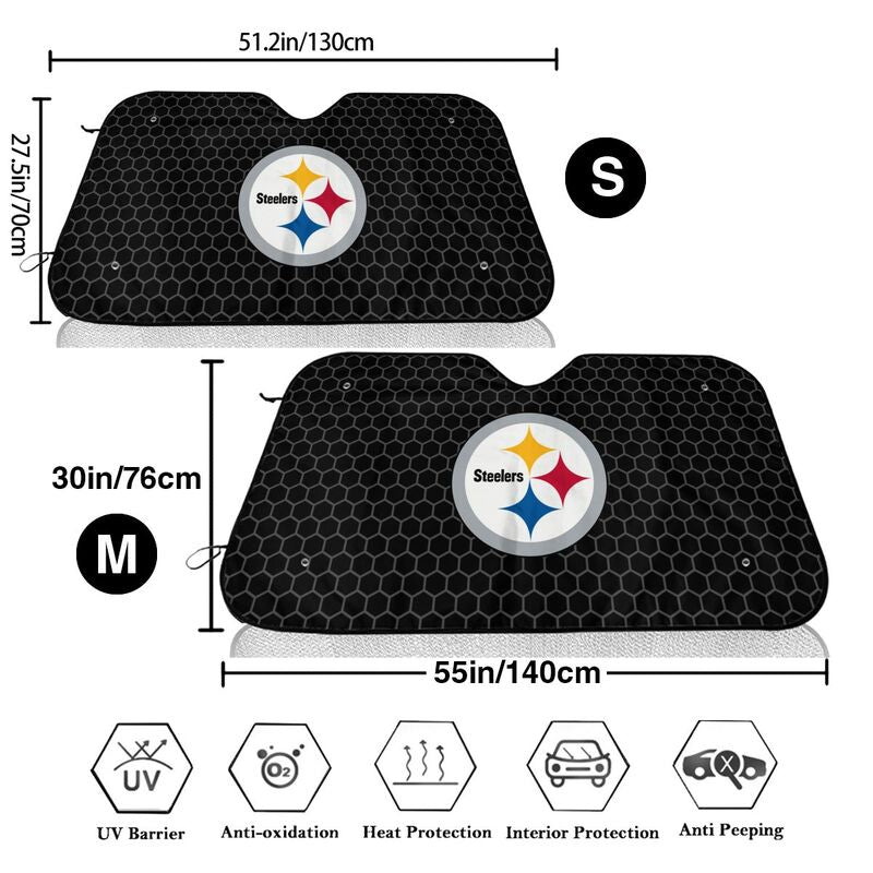 Pittsburgh Steelers Printed is suitable front Car windshield sunshades Car windshield sunshades
