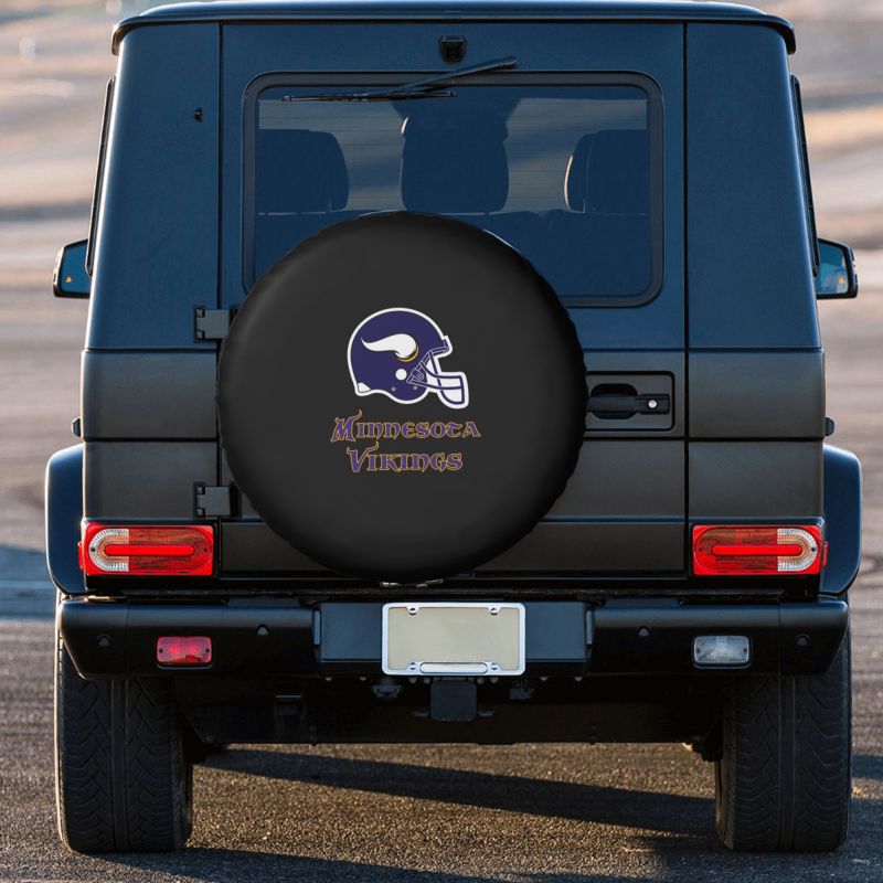 Minnesota Vikings3 Car tire protection cover spare tire waterproof and dustproof cover