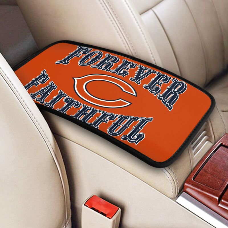 Chicago Bears Print car armrest box cover armrest protective cover