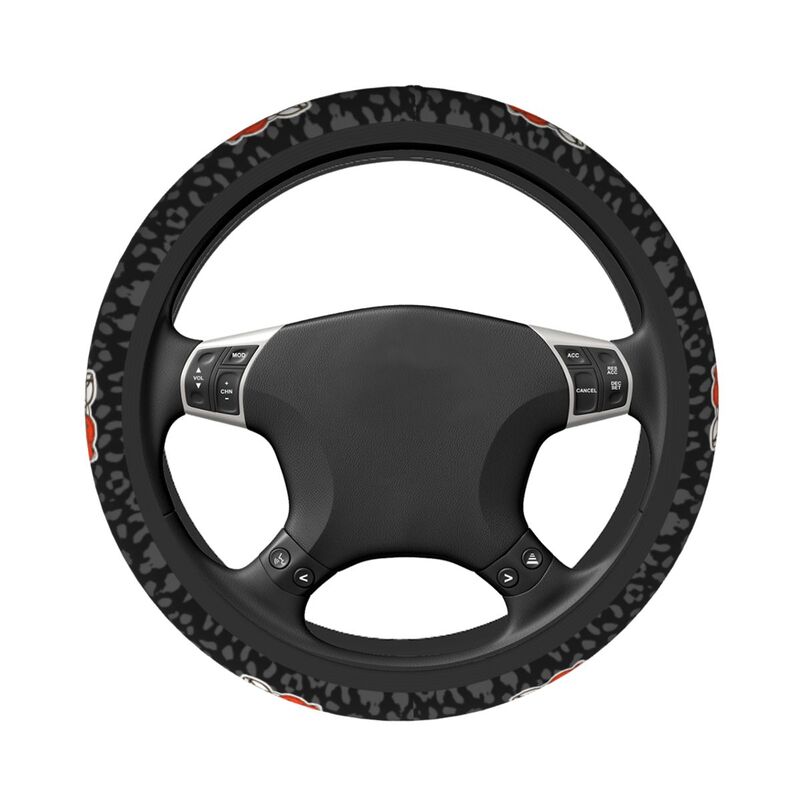 Cleveland Browns Printed elastic steering wheel cover car anti-skid cover