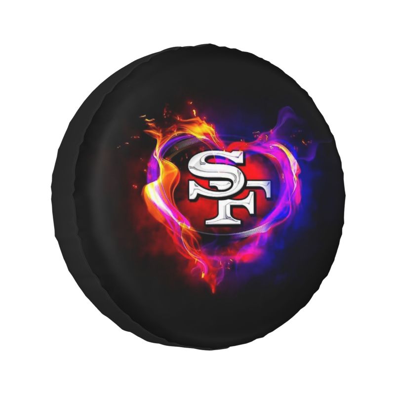 San Francisco 49ers printed car tire cover dustproof and waterproof tire cover