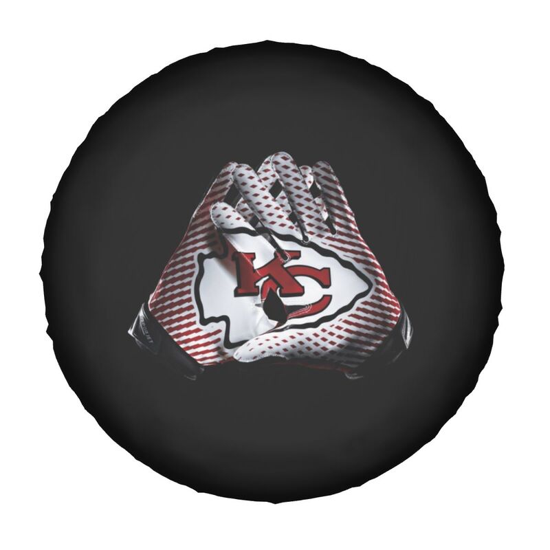Kansas City Chiefs 7 Printing tire protection cover car sun protection tire protection covers