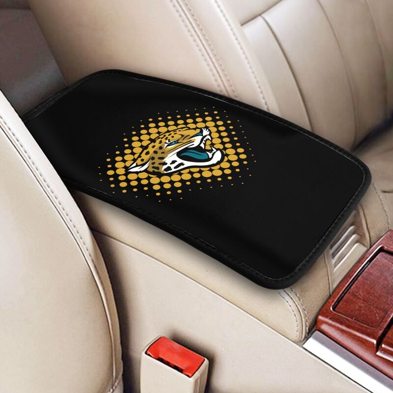 Jacksonville Jaguars Printed car armrest box cushion armrest protective cover