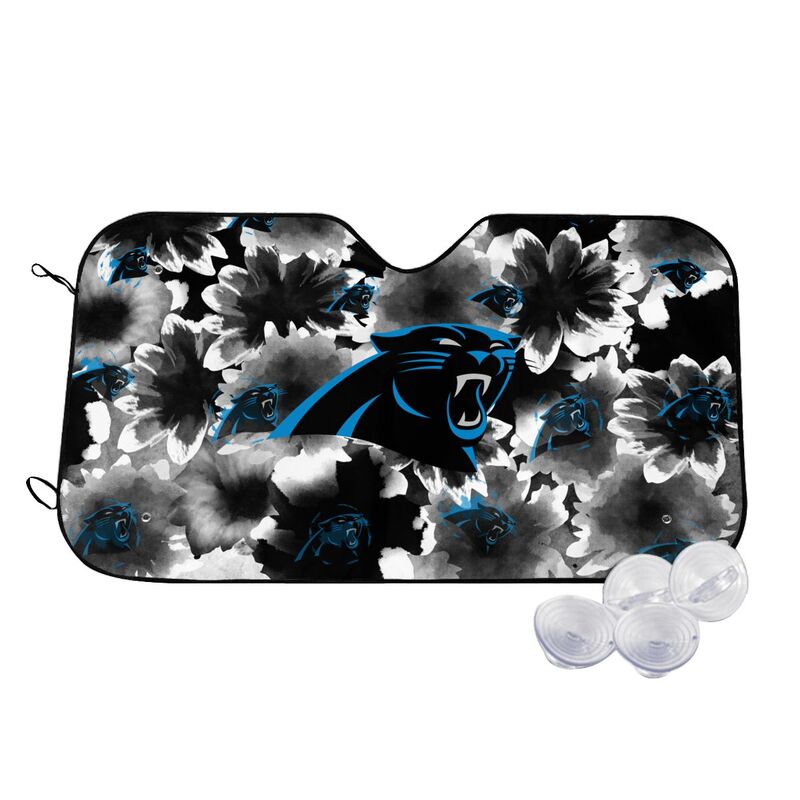Carolina Panthers Printed multi size car front windshield sunshade car windshield sunshade