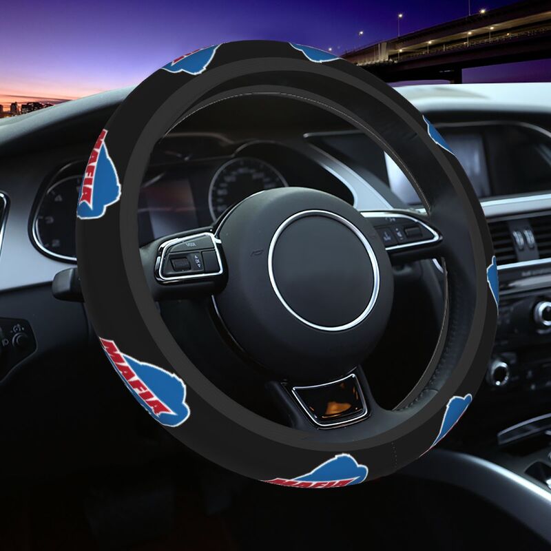 Buffalo Bills 2 Printed elastic steering wheel cover car steering wheel protective cover