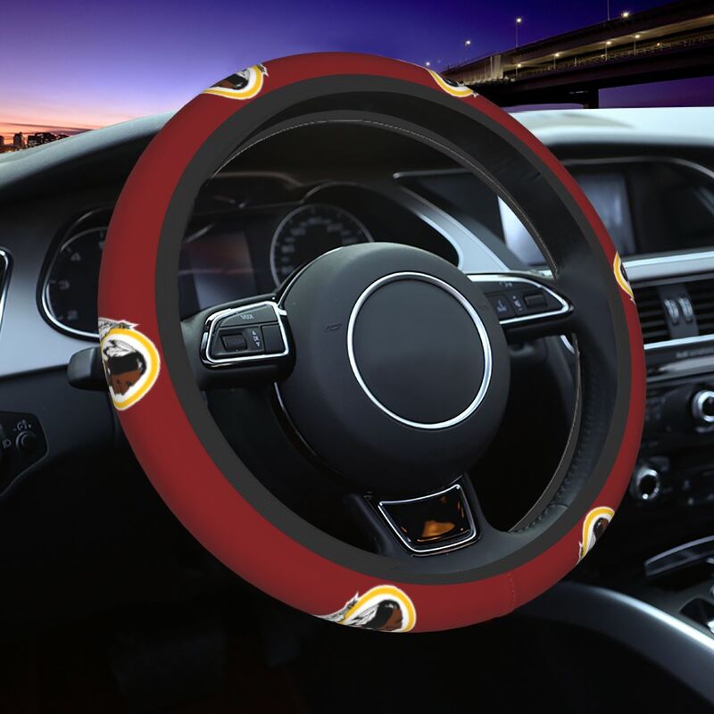 Washington Commanders Printed breathable elastic steering wheel cover