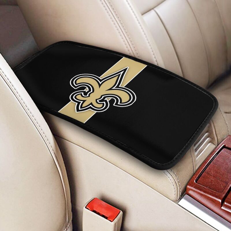 New Orleans Saints2 Printed car center armrest box pad anti slip pad