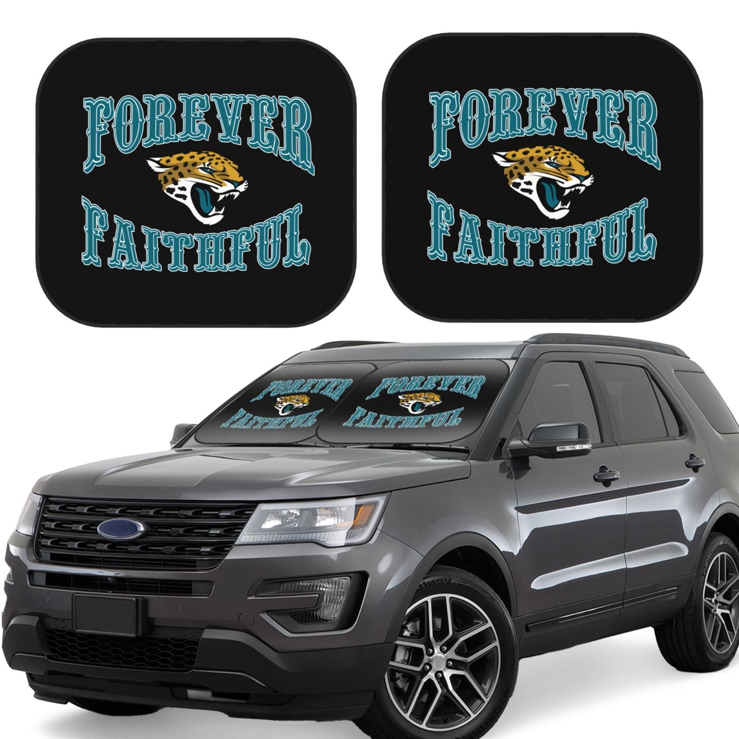 Jacksonville Jaguars Car front windshield sunshade UV resistant sunshade foldable