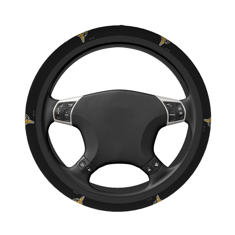 Minnesota Vikings 1 Printed breathable elastic steering wheel protective cover
