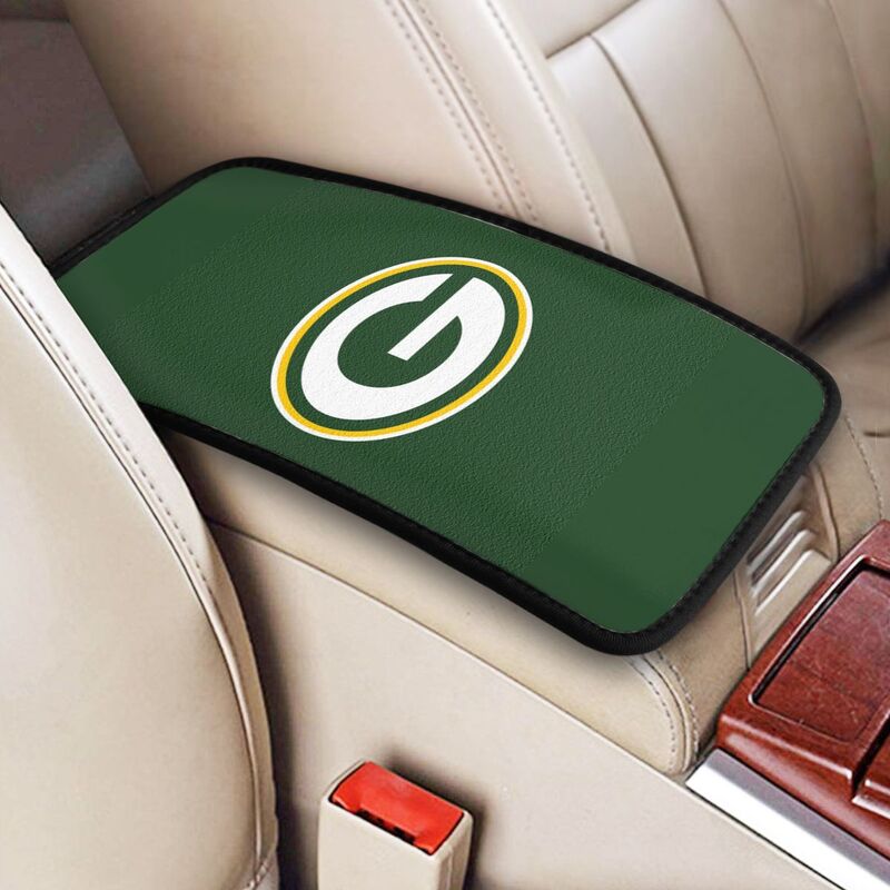 Green Bay Packers Printed car armrest box pad elbow protection pad