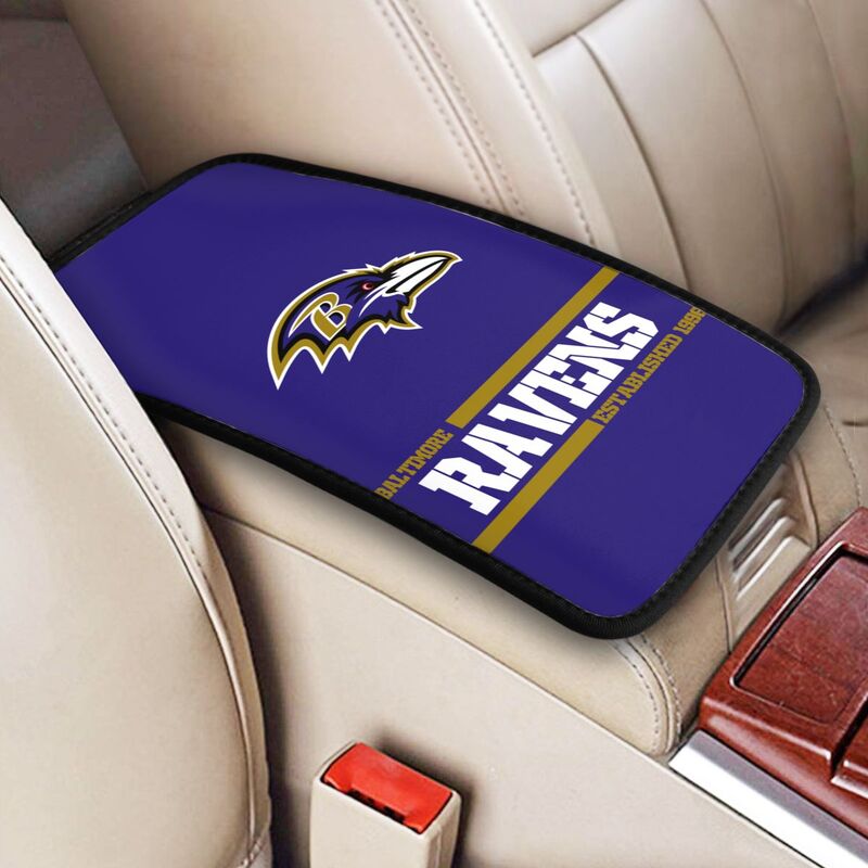 Baltimore Ravens Printed car armrest box pad Protective pad