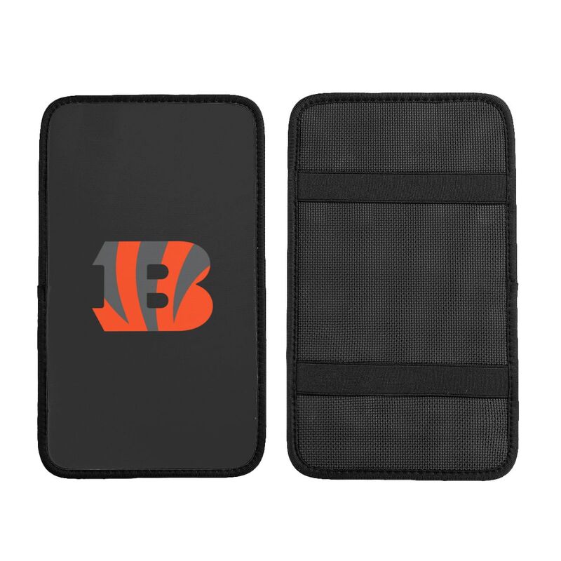 Car armrest box pad Cincinnati Bengals1 Printed central armrest box pad anti slip pad