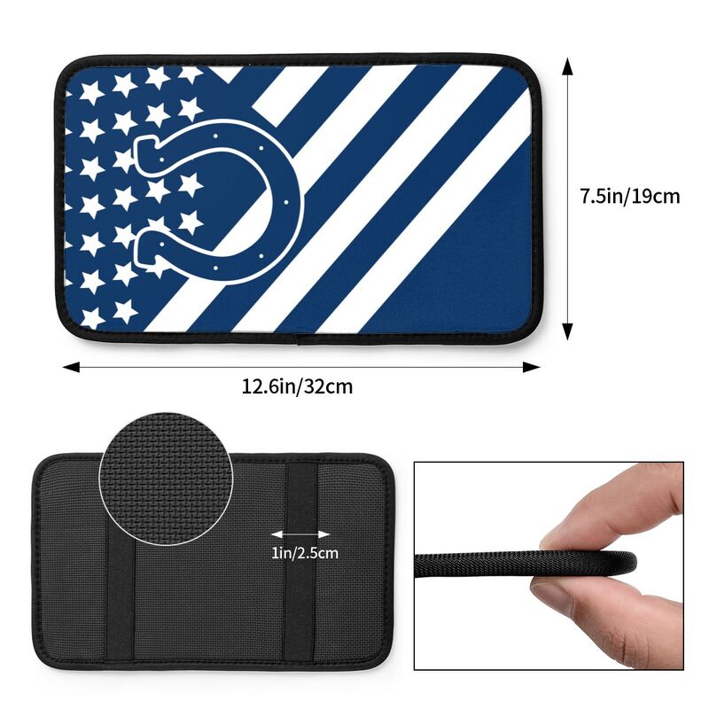 Indianapolis Colts Printed car armrest box pad anti-abrasion pad