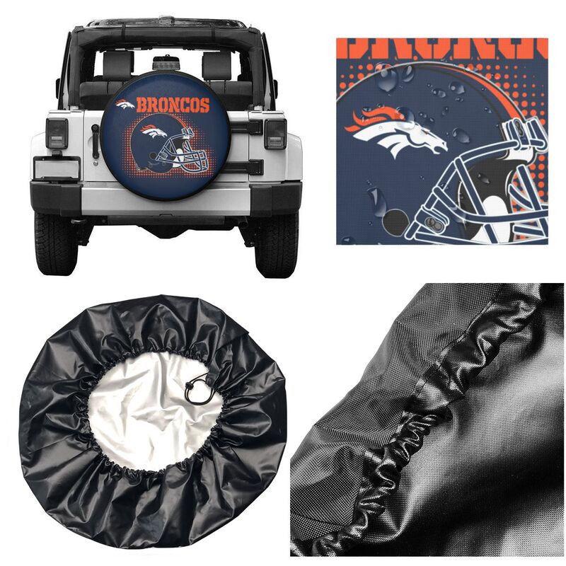 Denver Broncos Printed tire protection cover car sun protection tire protection cover