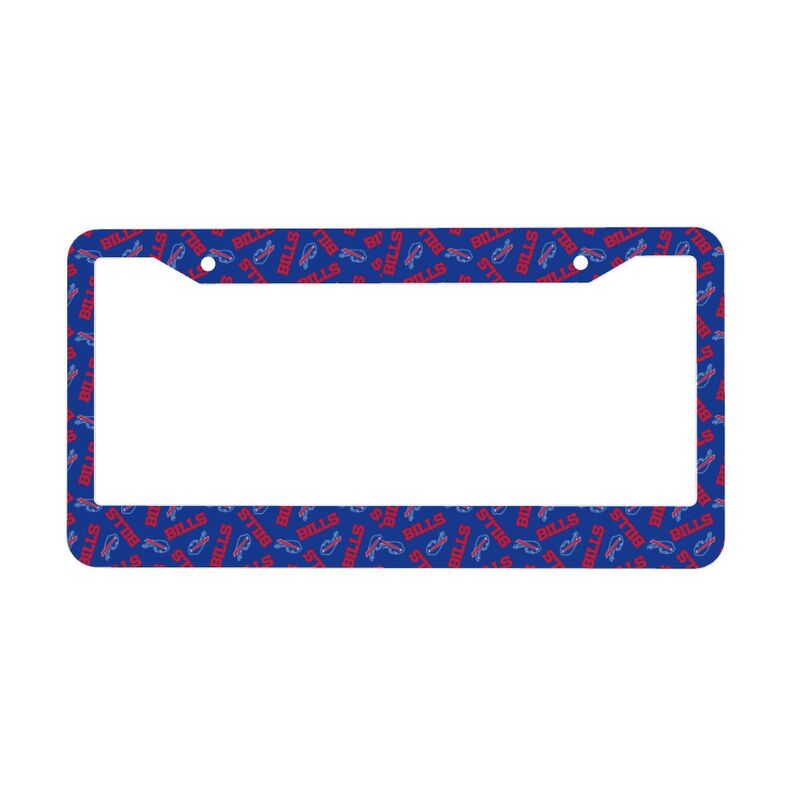 Buffalo Bills Print front rear license plate holder circular hole license plate holder (one pair)