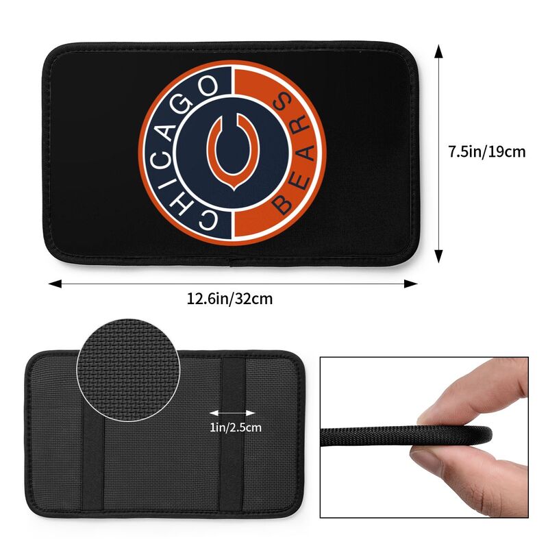 Chicago Bears print car armrest protective cover Car center console armrest pad