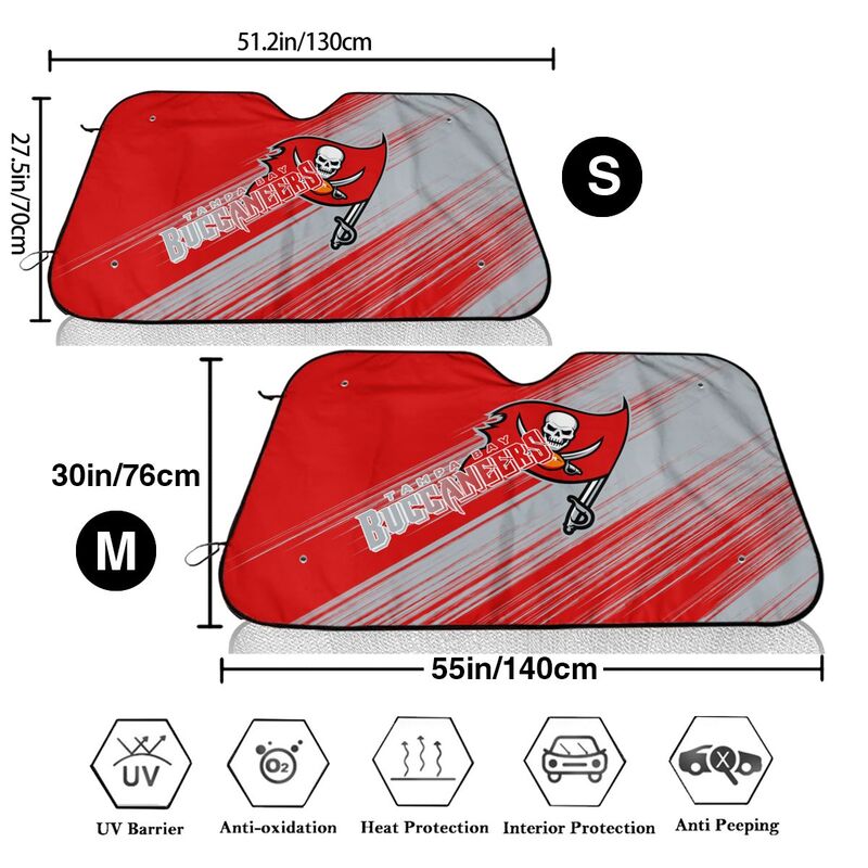 Tampa Bay Buccaneers Print car windshield sunshade panel car windshield sunshade cover multiple sizes