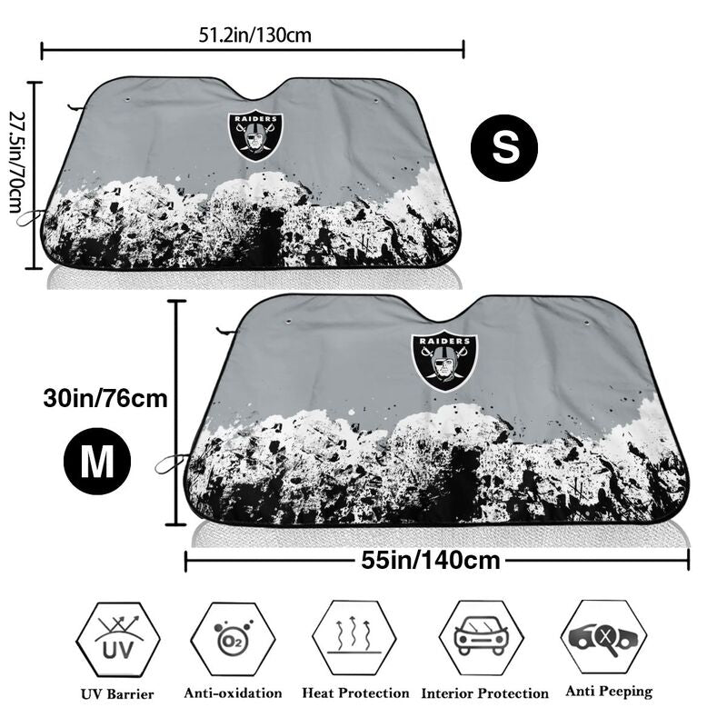 Las Vegas Raiders Print car front windshield sunshade car windshield sunshade (multi size)