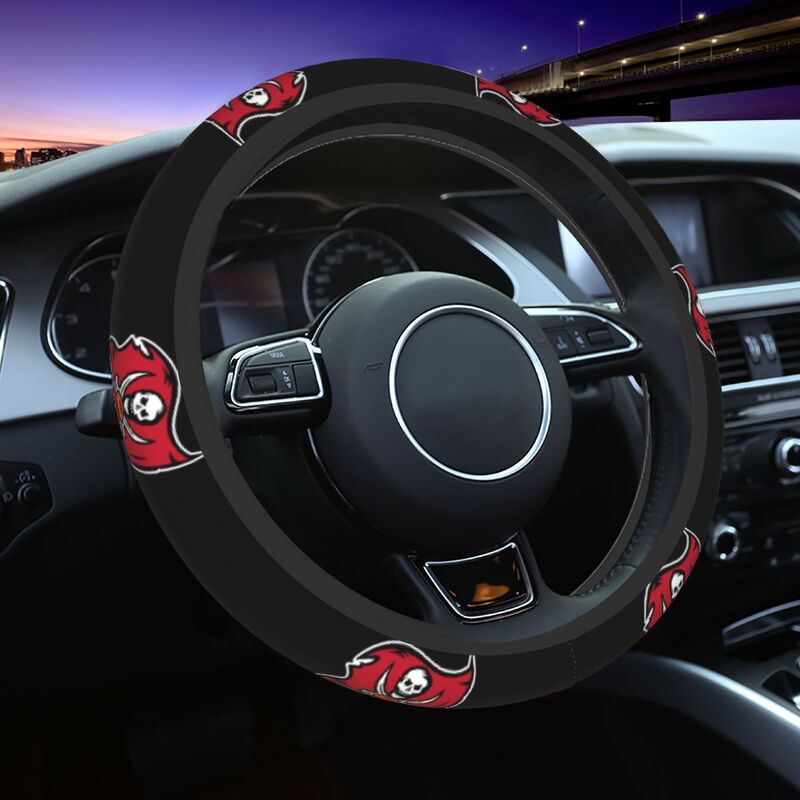 Tampa Bay Buccaneers Printed breathable elastic steering wheel protective cover