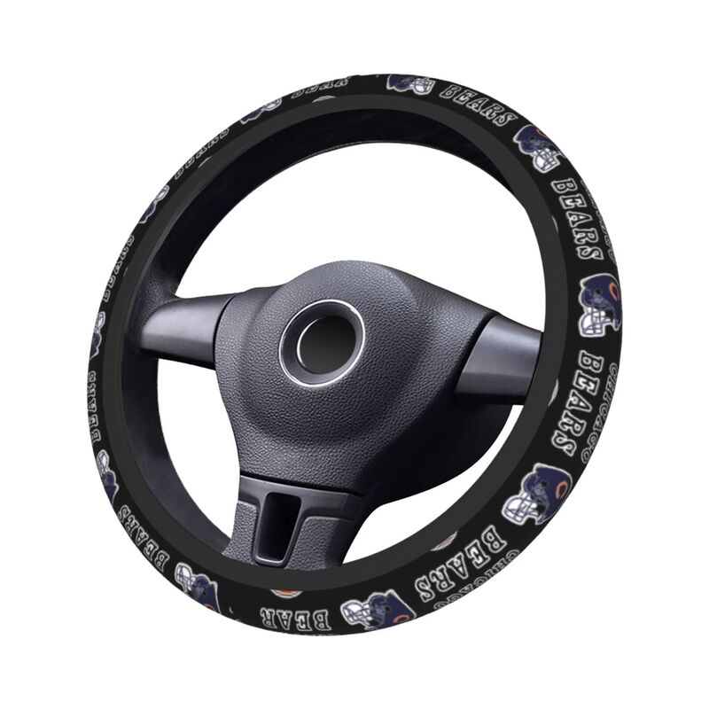 Chicago Bears 5 Printed car protective cover elastic steering wheel cover