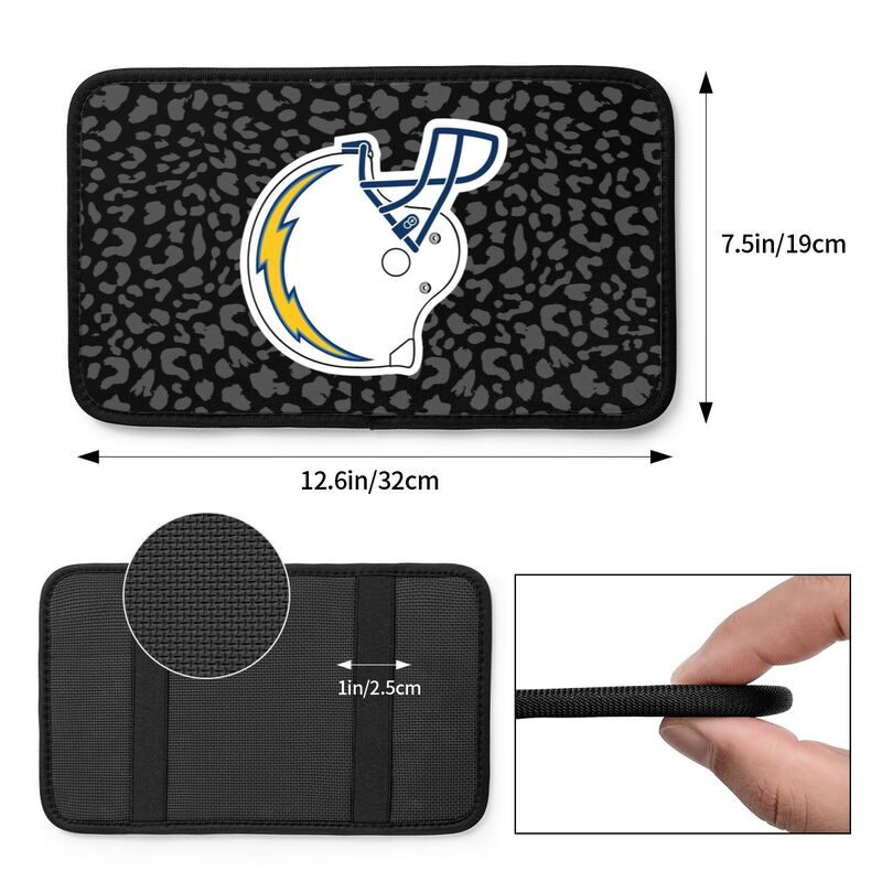 San Diego Chargers 2 print Car handrail box cushion Personalized car armrest cover