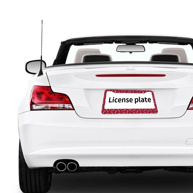 Tampa Bay Buccaneers Print front rear license plate holder circular hole license plate holder (one pair)