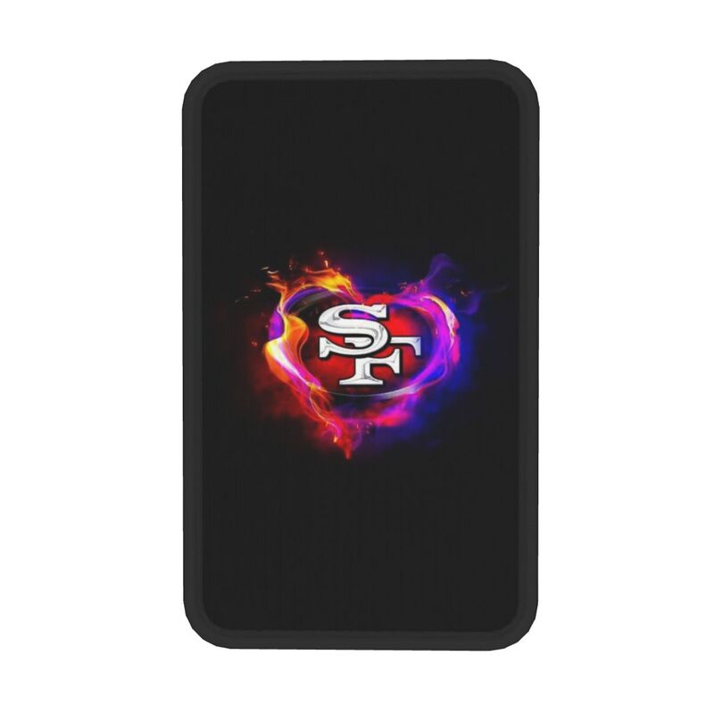 Car armrest box pad San Francisco 49ers 2 Printed central armrest box elbow pad