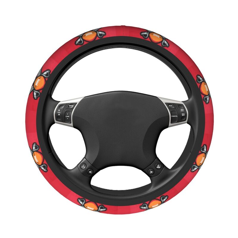 Tampa Bay Buccaneers 2 Printed breathable anti slip cover elastic steering wheel cover