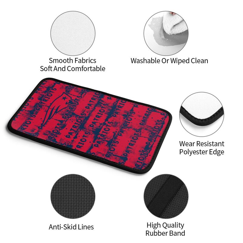 New England Patriots print Car armrest box protective cover car center console armrest pad