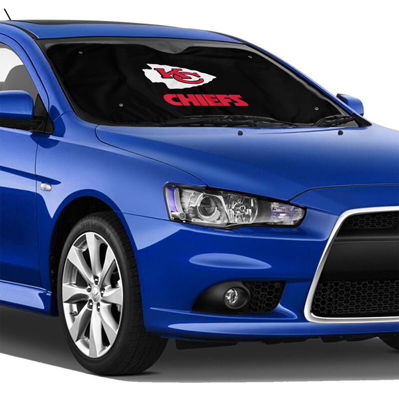 Kansas City Chiefs Print is suitable for front Car windshield sunshades Car windshield sunshades