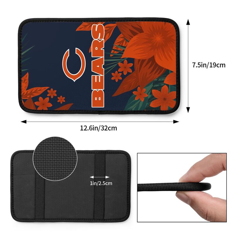 Chicago Bears Car armrest box protective cover car center console armrest pad